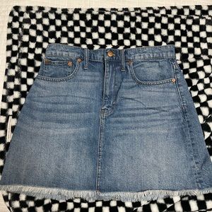 Madewell denim skirt